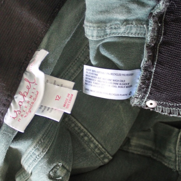 Isabel Maternity Ingrid & Isabel Green Skinny Jeans 12 31 - Picture 8 of 8